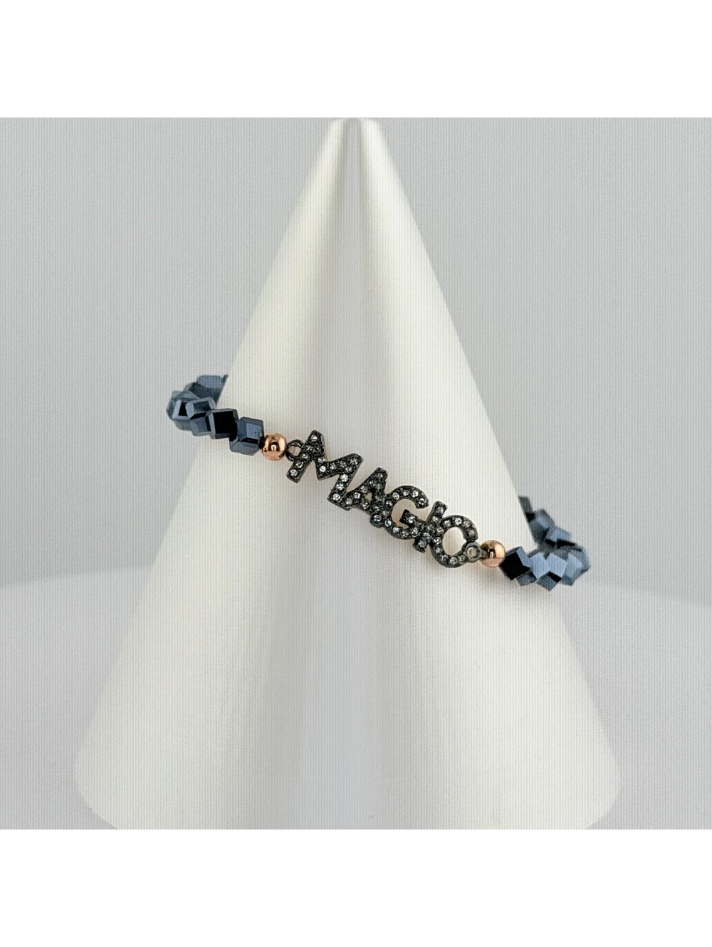 Bomb Party Single Bracelet - on Hematite #212